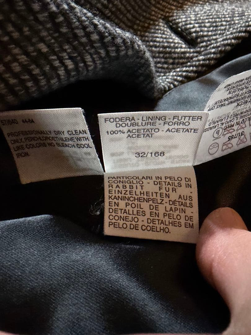 MAX&Co. イタリア製　ウールコート　ラビットファー　着一回　極美品　44