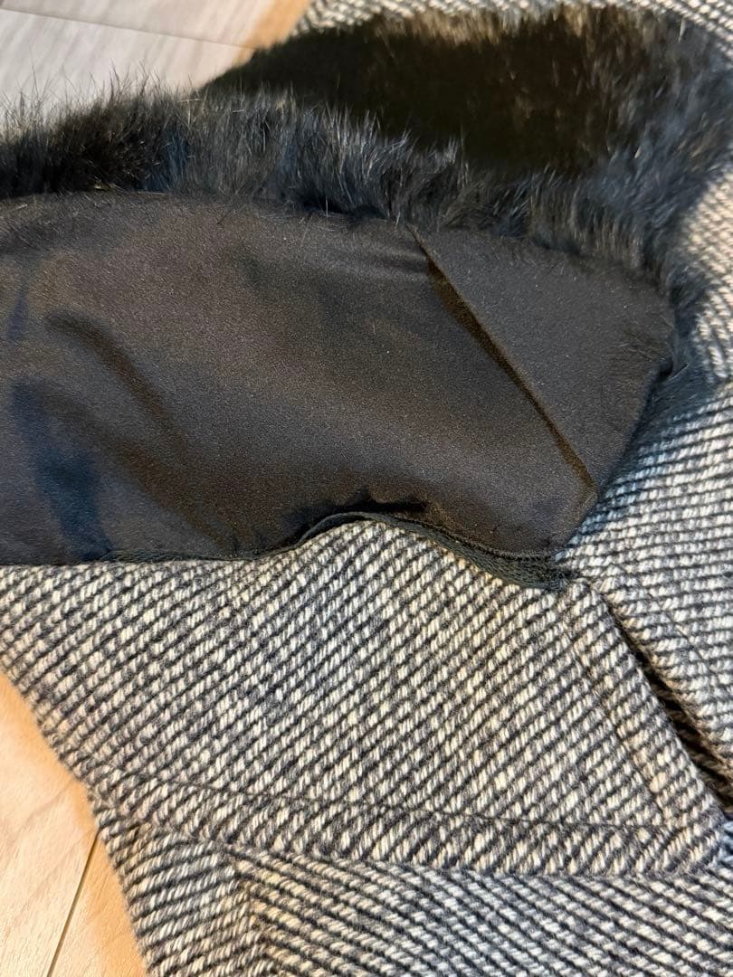 MAX&Co. イタリア製　ウールコート　ラビットファー　着一回　極美品　44