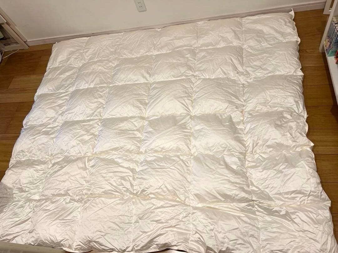 シモンズ 最上位モデル ポーランド産 マザーグース95% ダブル 2枚組1.6k