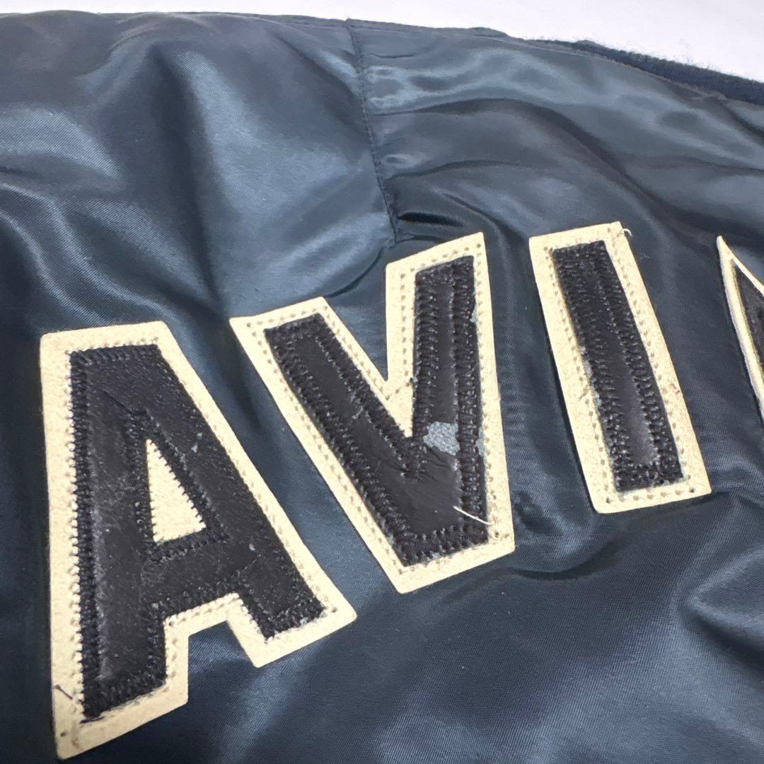 USA アヴィレックス MA-1 コマーシャルロゴ フライトジャケット L深緑系