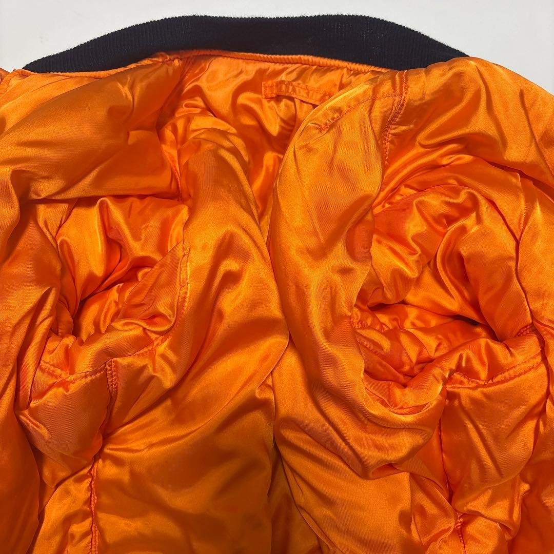 USA アヴィレックス MA-1 コマーシャルロゴ フライトジャケット L深緑系