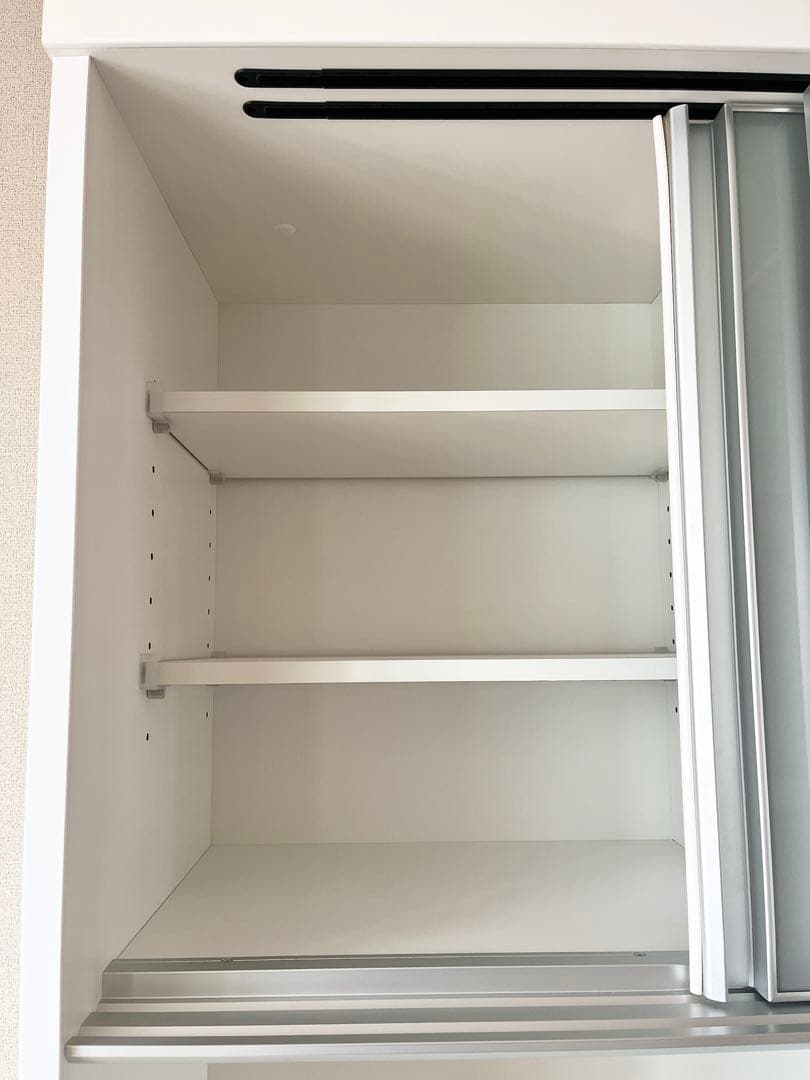 【美品】ニトリ 食器棚 レジューム 幅90 キッチンボード ホワイト