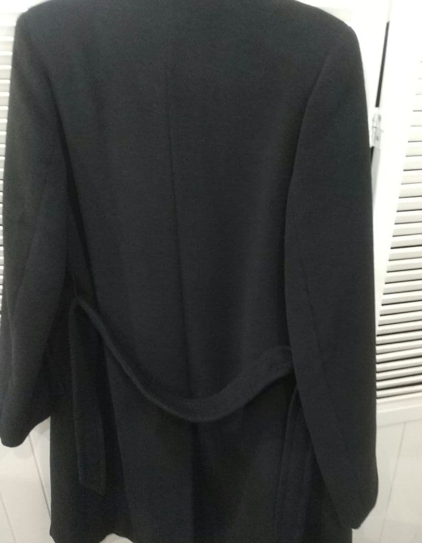 極美品 マックスマーラ ロングコート ブラック 42