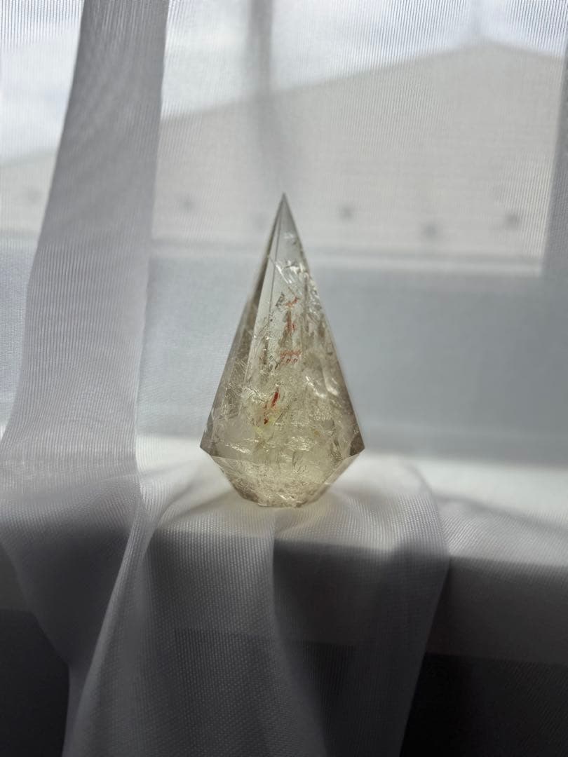 【高品質】ブラジル産 非加熱シトリン ファセットカット（ライモナイト・虹入り）