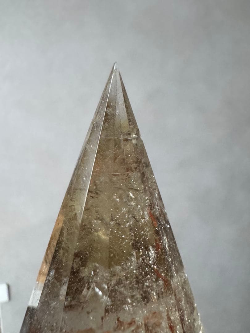 【高品質】ブラジル産 非加熱シトリン ファセットカット（ライモナイト・虹入り）