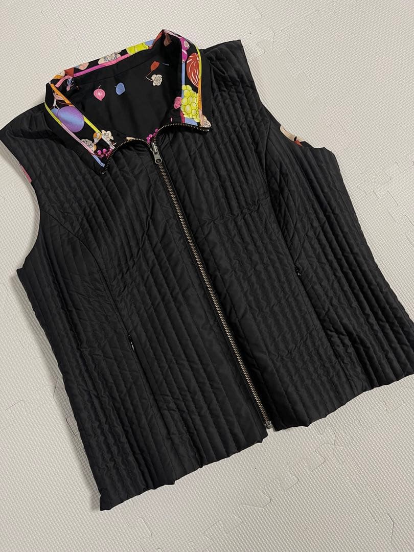 LEONARD レオナール　リバーシブル　ベスト　キルティング　44