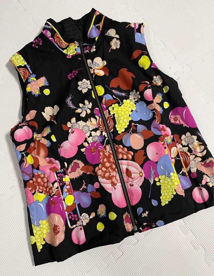 LEONARD レオナール　リバーシブル　ベスト　キルティング　44