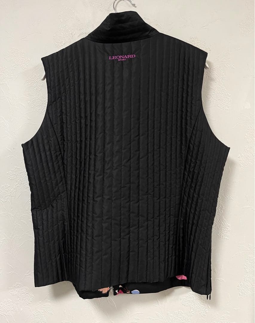 LEONARD レオナール　リバーシブル　ベスト　キルティング　44