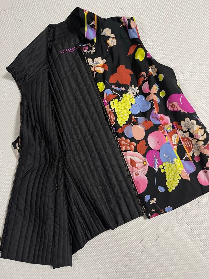 LEONARD レオナール　リバーシブル　ベスト　キルティング　44