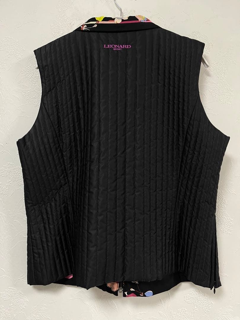 LEONARD レオナール　リバーシブル　ベスト　キルティング　44