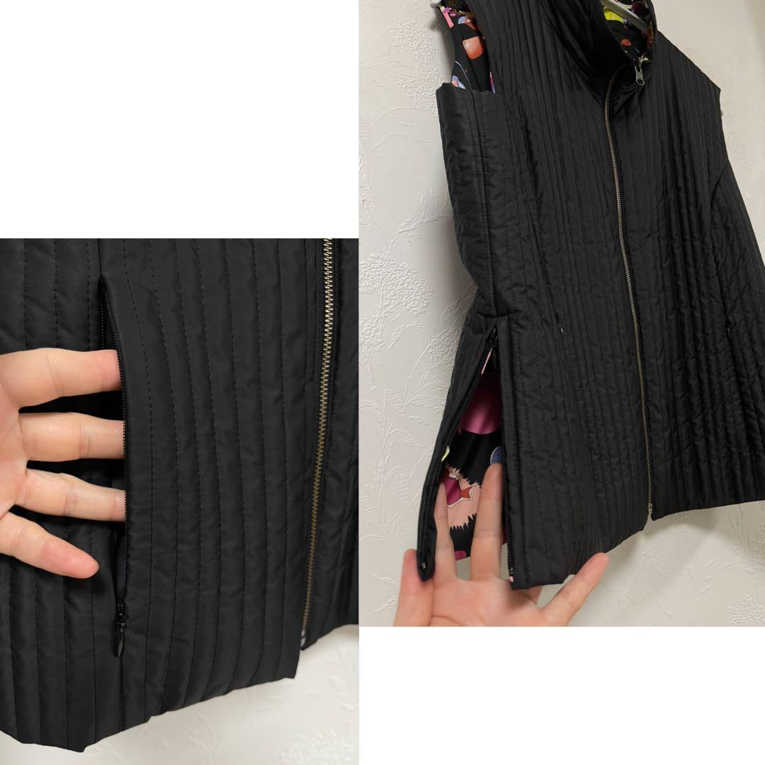 LEONARD レオナール　リバーシブル　ベスト　キルティング　44