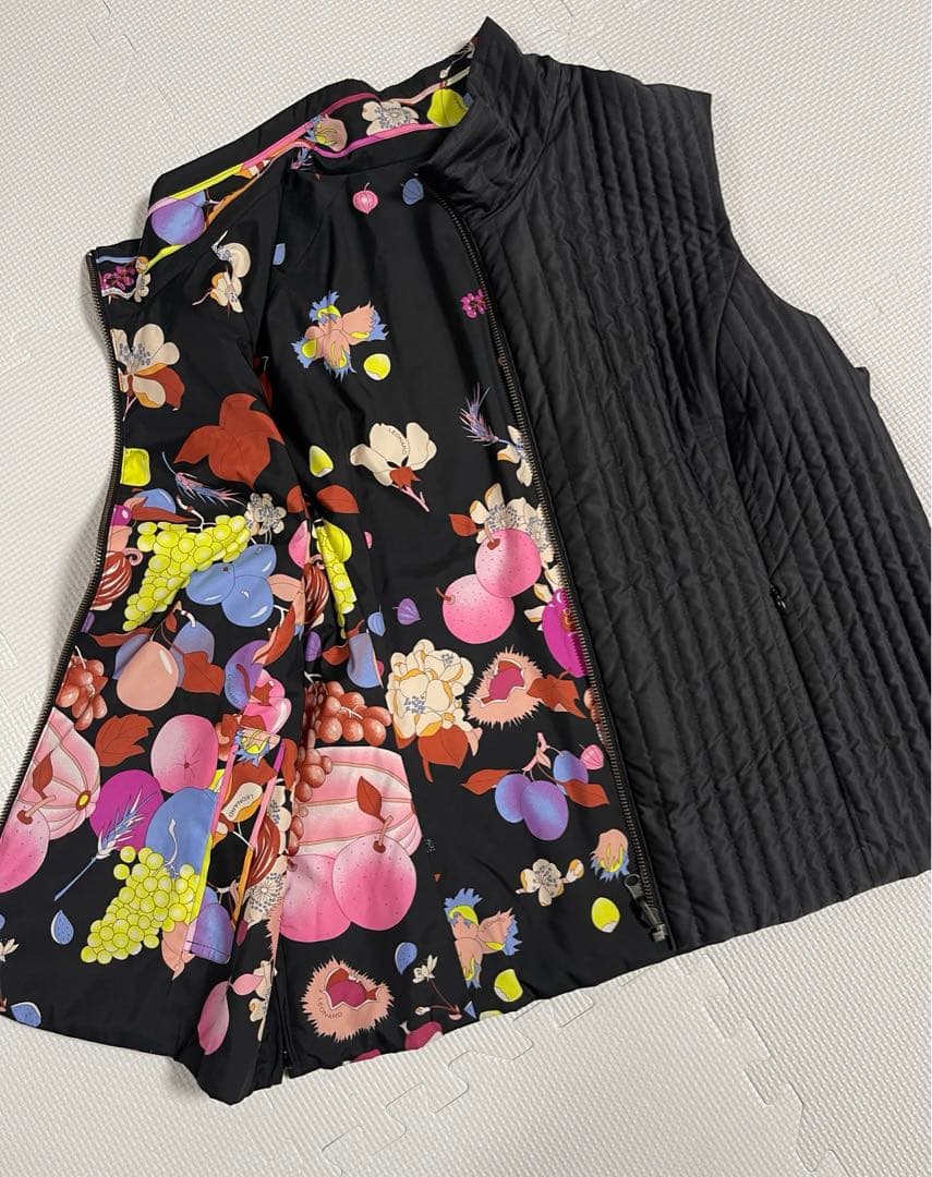 LEONARD レオナール　リバーシブル　ベスト　キルティング　44