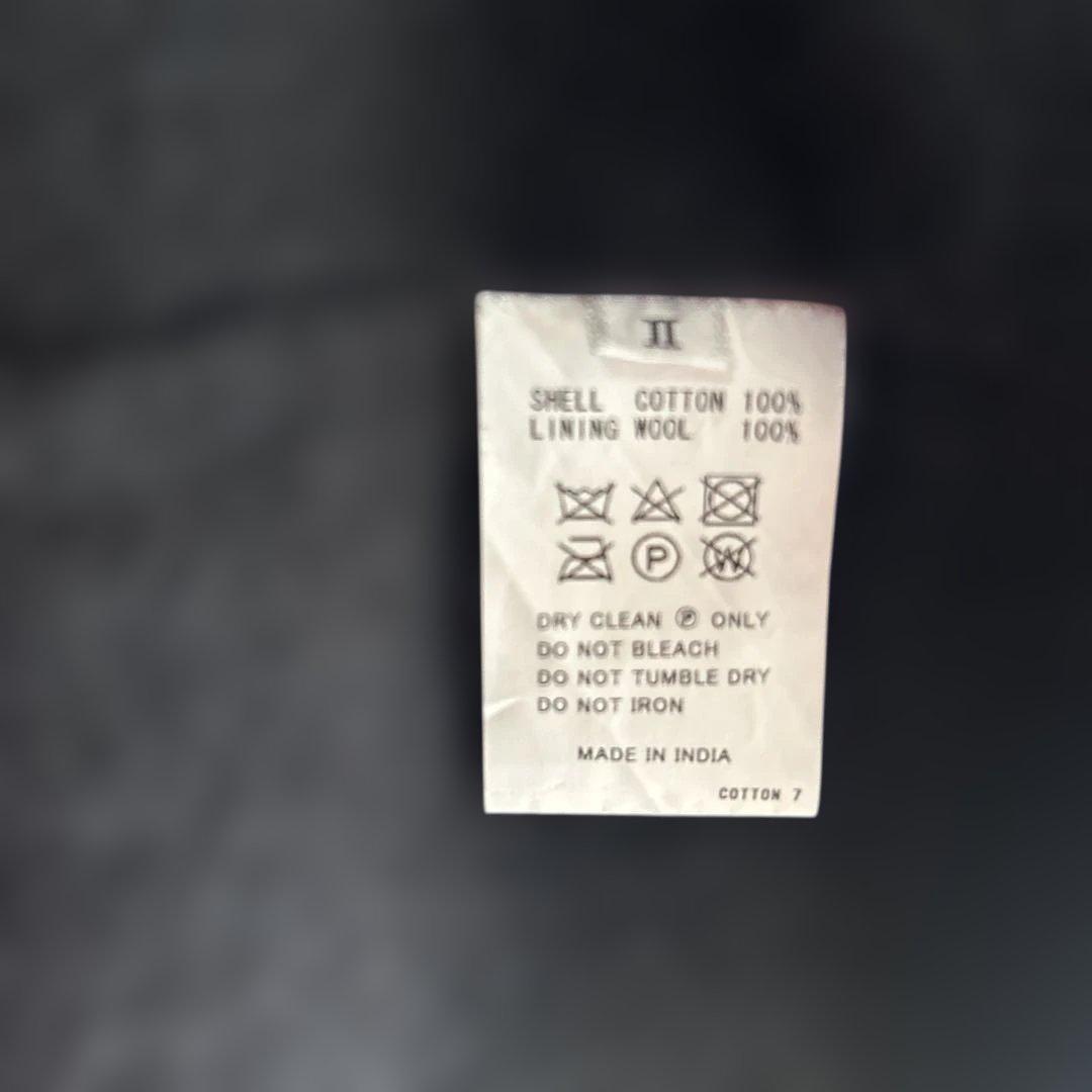 最終値メゾンドソイルのソイルのブラックロングコート フード付き