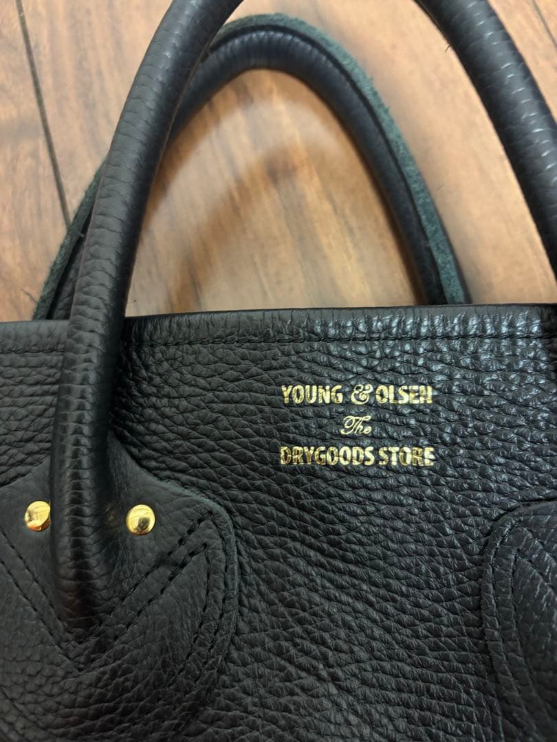 YOUNG & OLSEN ブラックトートバッグ