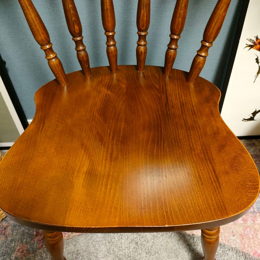 【はやて】柏木工 ウィンザーチェア ビンテージ レトロ ダイニングチェア