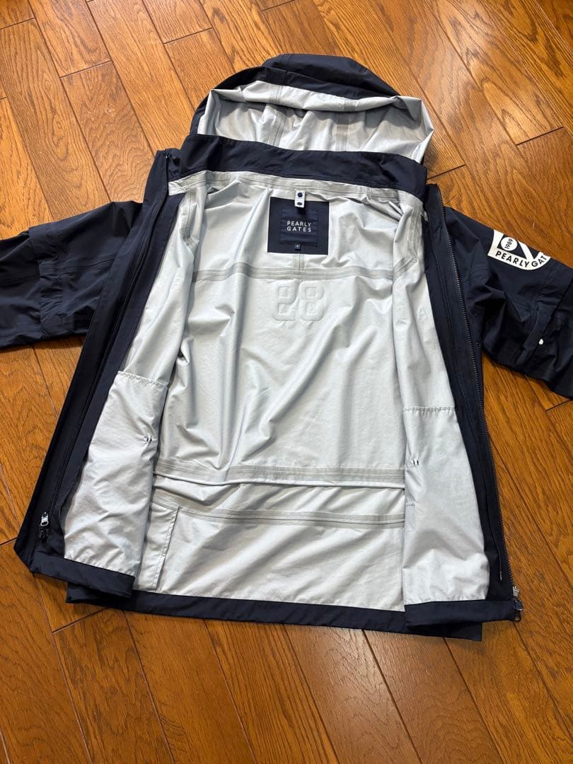 高級！パーリーゲイツ ゴルフジャケット フリースインナー付パーカー サイズ6