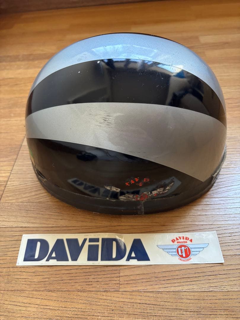 DAVIDA 半帽ヘルメット HALCYON ゴーグル　英国製　　鑑賞用