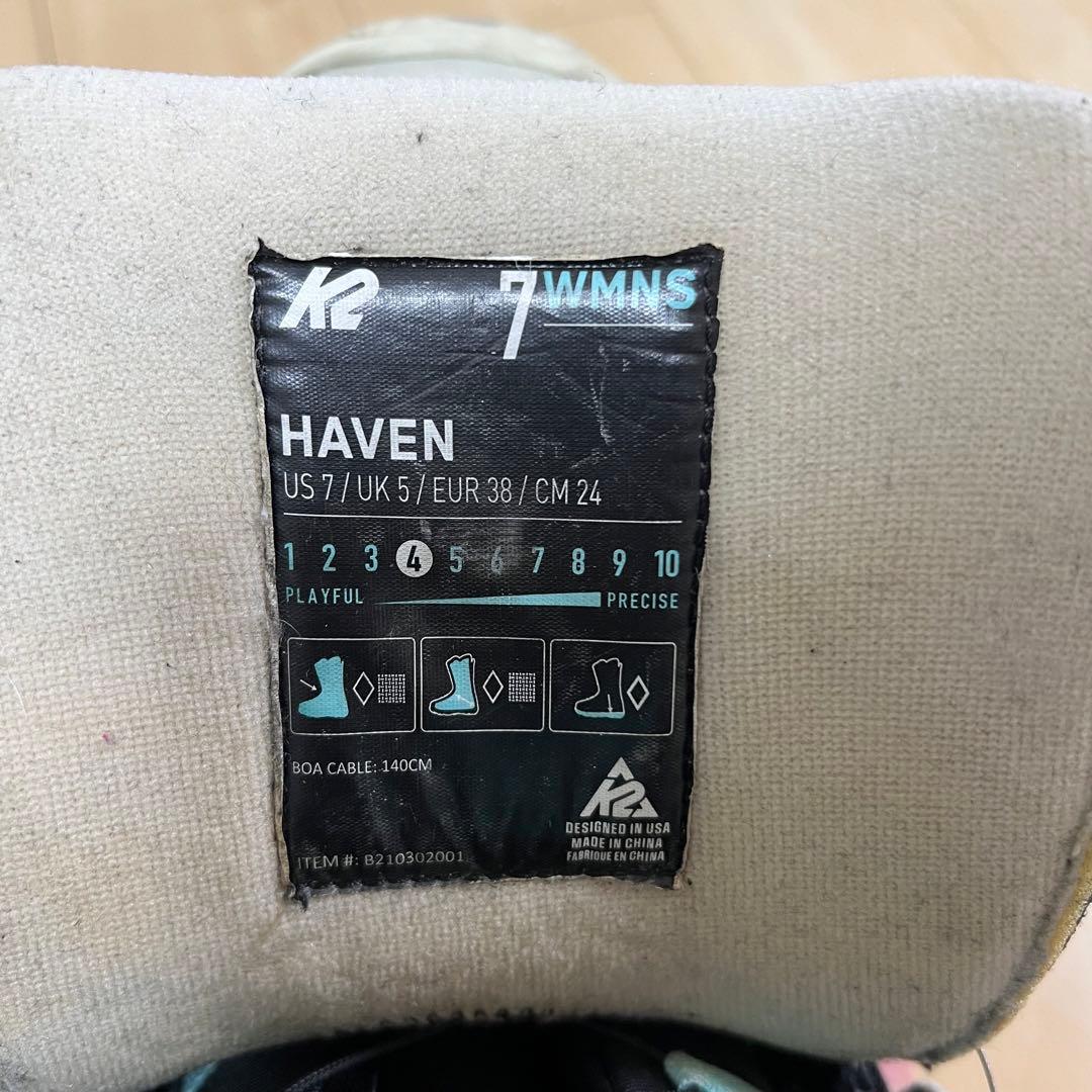 【即日発送】K2 ケーツー　スノーボードブーツ　HAVEN ヘブン 24.0cm