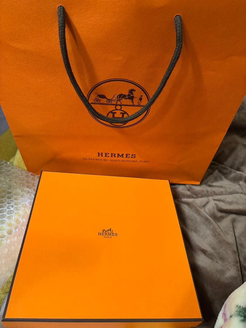 HERMES 網目模様の皿 未使用