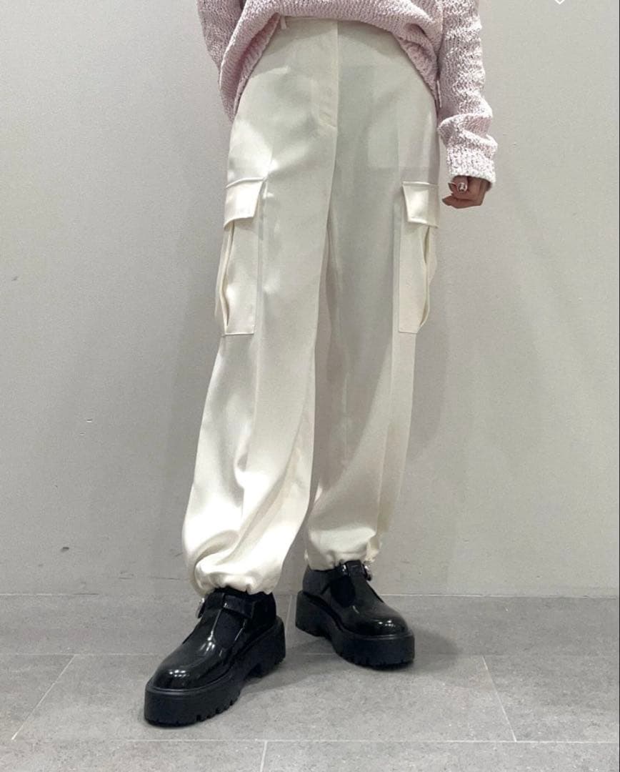 UNITED ARROWS サテン サイドポケット パンツ