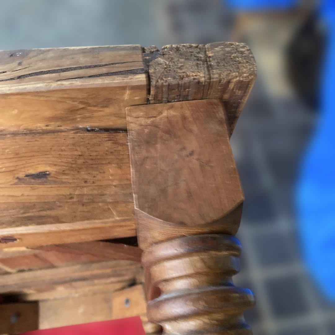 アンティーク　木製 小型　ナチュラルウッドの机