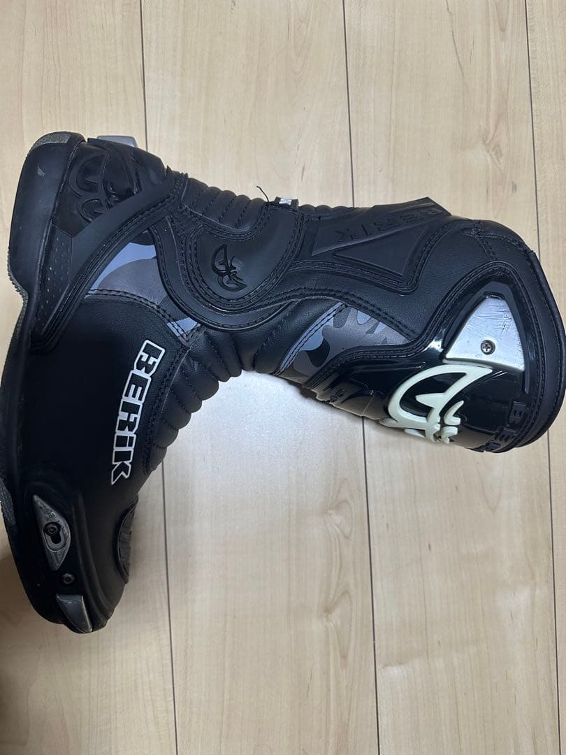 BERIK ブラック バイクブーツ SIZE43