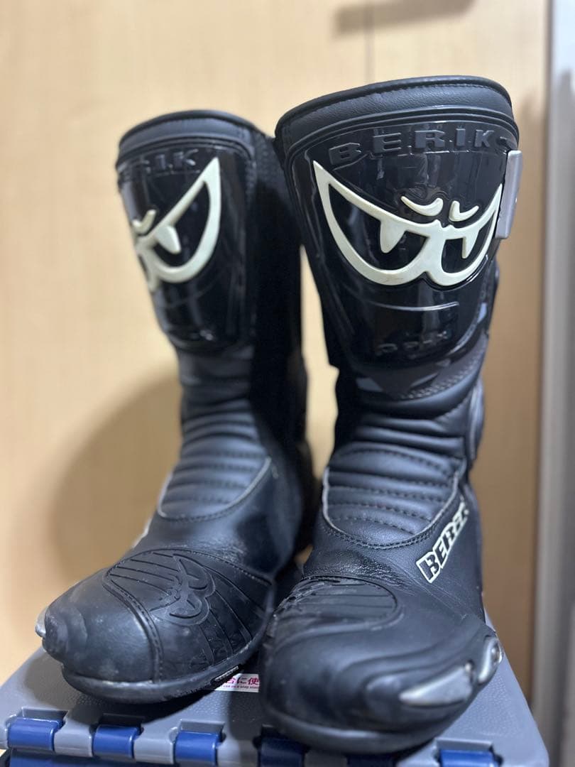 BERIK ブラック バイクブーツ SIZE43