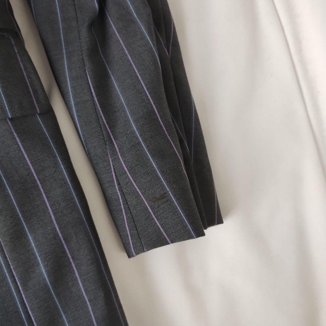 エトロ ETRO ストライプ シングル 3B スーツ セットアップ 50 グレー