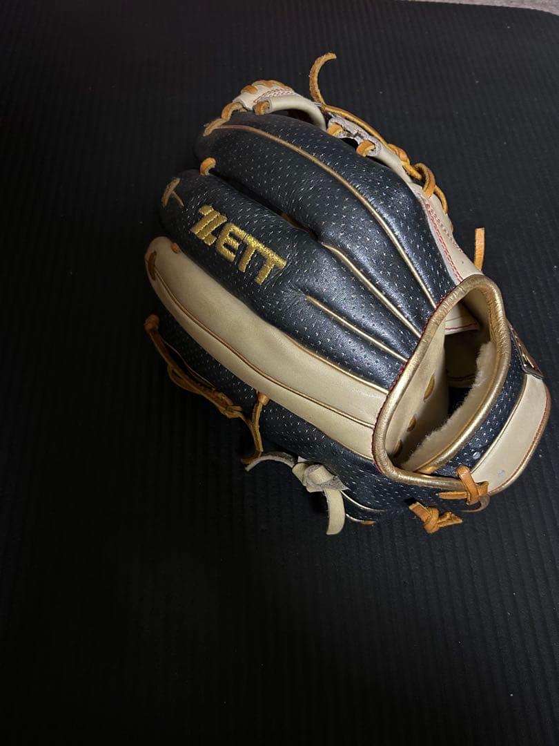 ZETT 軟式グローブ ネイビー/ベージュ