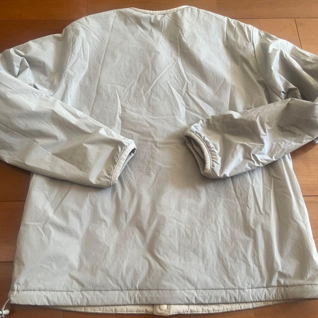 DANTON ノーカラージャケット 36 ライトグレー