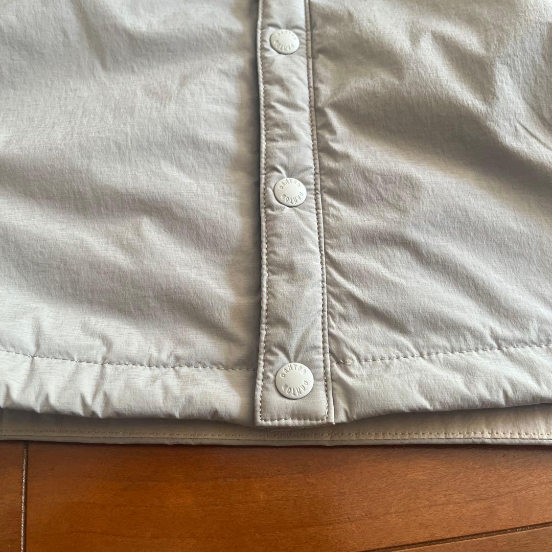 DANTON ノーカラージャケット 36 ライトグレー