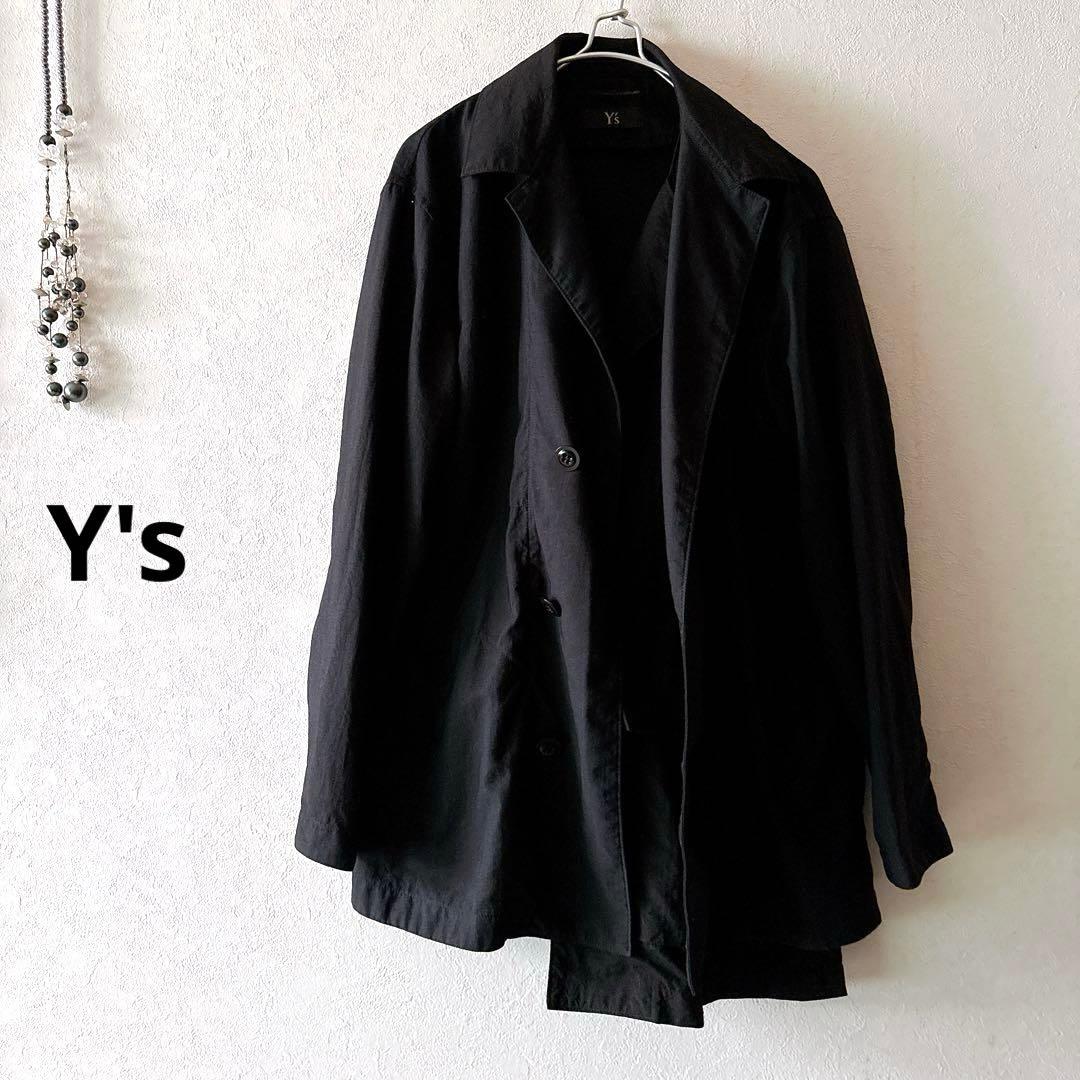 希少✨ Y's アシンメトリー テーラードジャケット 変型 ブラック22ss