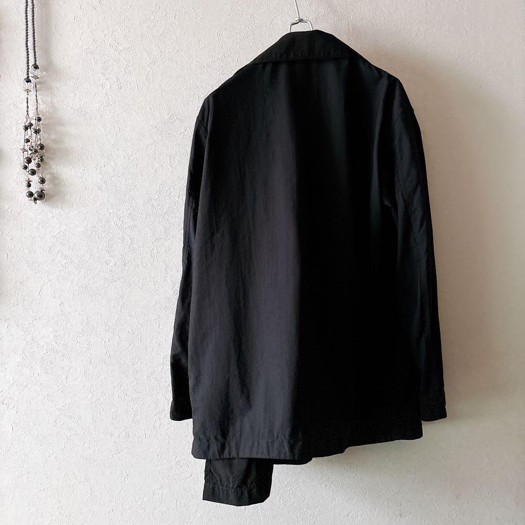 希少✨ Y's アシンメトリー テーラードジャケット 変型 ブラック22ss