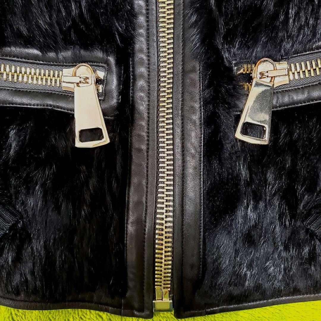 ARMANIリアルファー ブルゾン ノーカラージャケット アルマーニD&Gプラダ