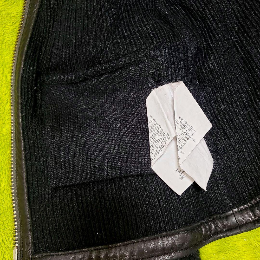 ARMANIリアルファー ブルゾン ノーカラージャケット アルマーニD&Gプラダ