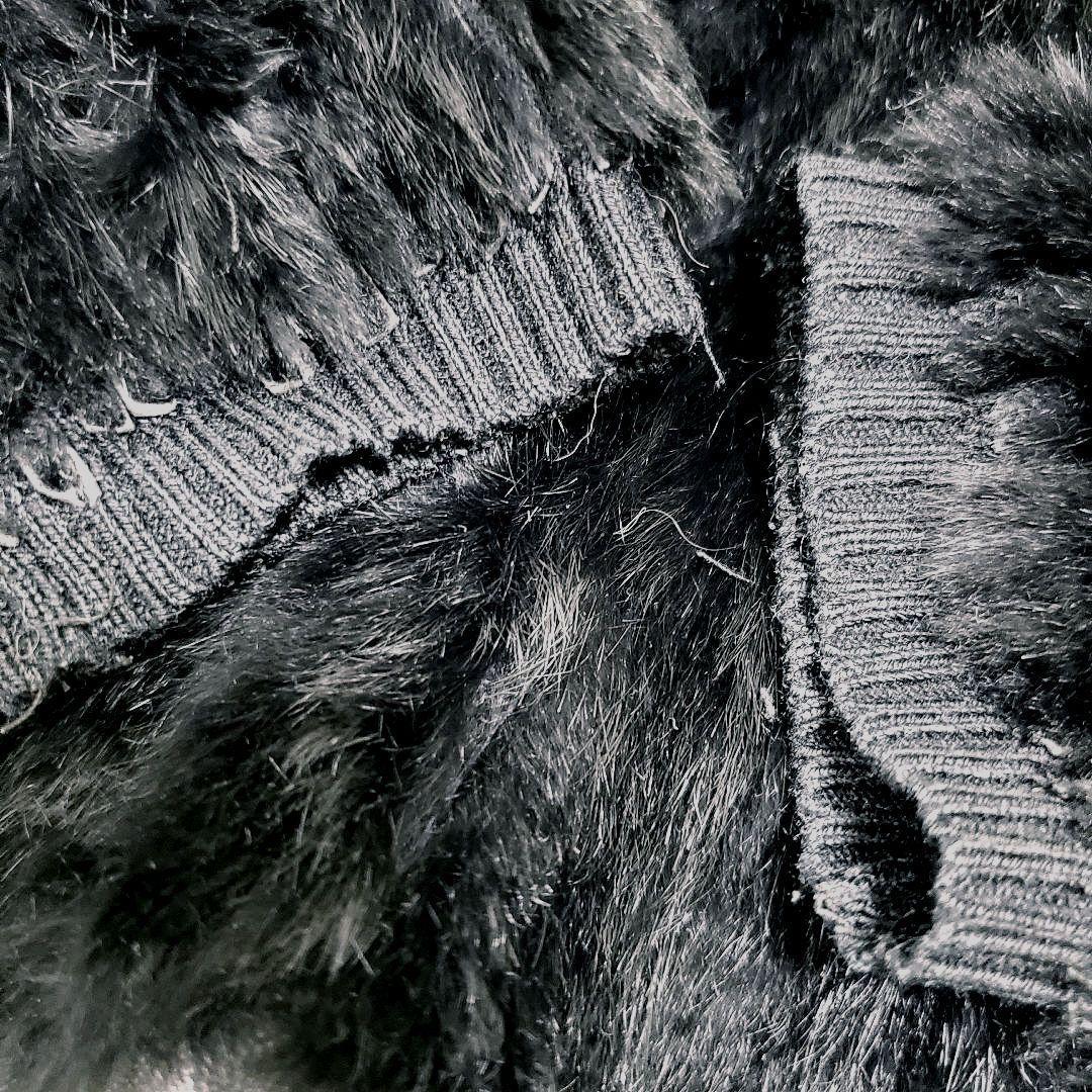 ARMANIリアルファー ブルゾン ノーカラージャケット アルマーニD&Gプラダ