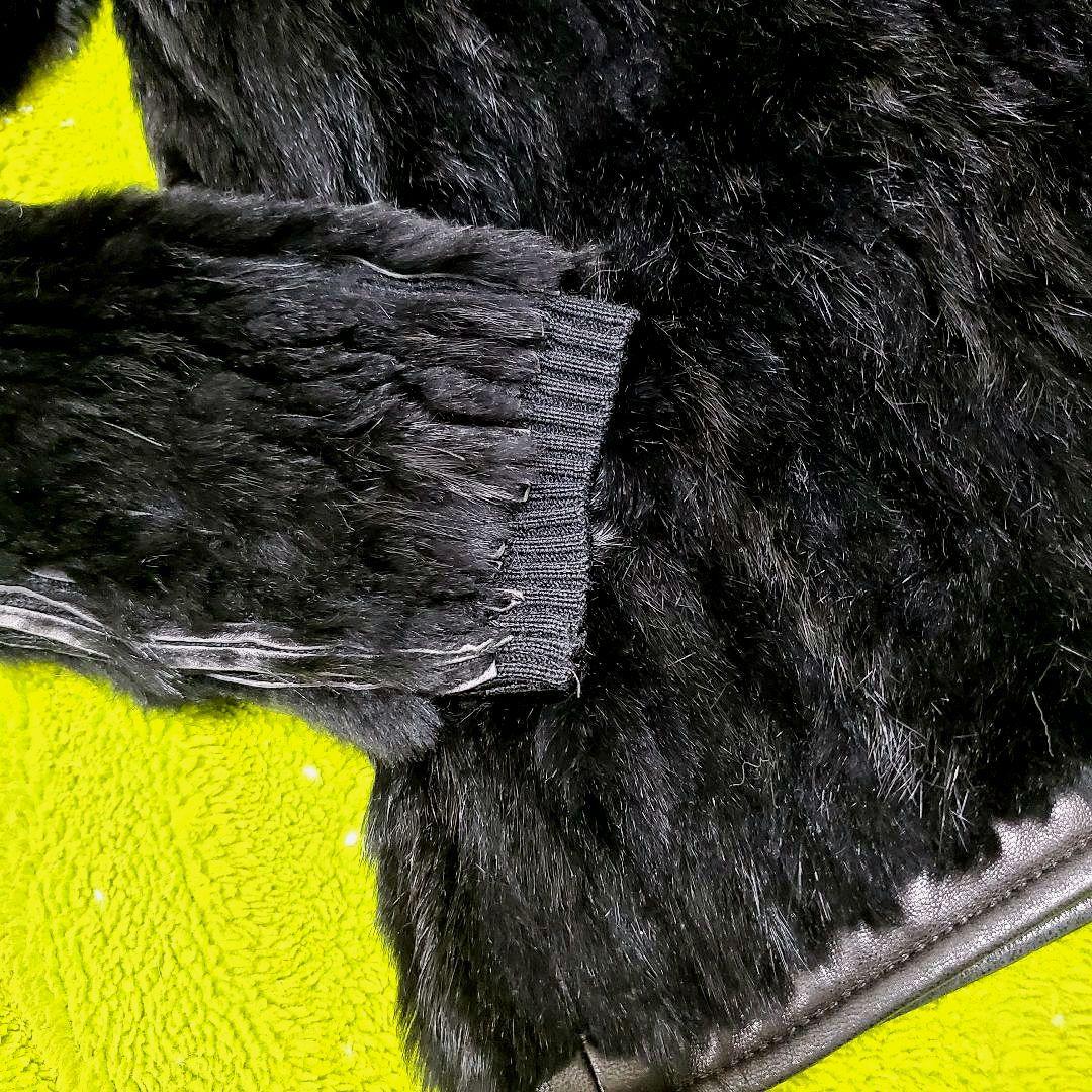 ARMANIリアルファー ブルゾン ノーカラージャケット アルマーニD&Gプラダ