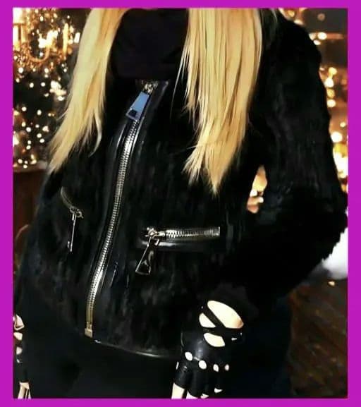 ARMANIリアルファー ブルゾン ノーカラージャケット アルマーニD&Gプラダ