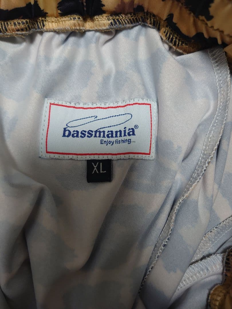 BASSMANIA バスマニア ヒョウ柄 フィッシングスーツ(上下セット)XL