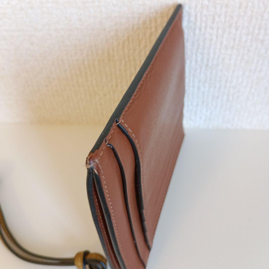 LOEWE ロエベ ブラウン レザー ケース カードケース
