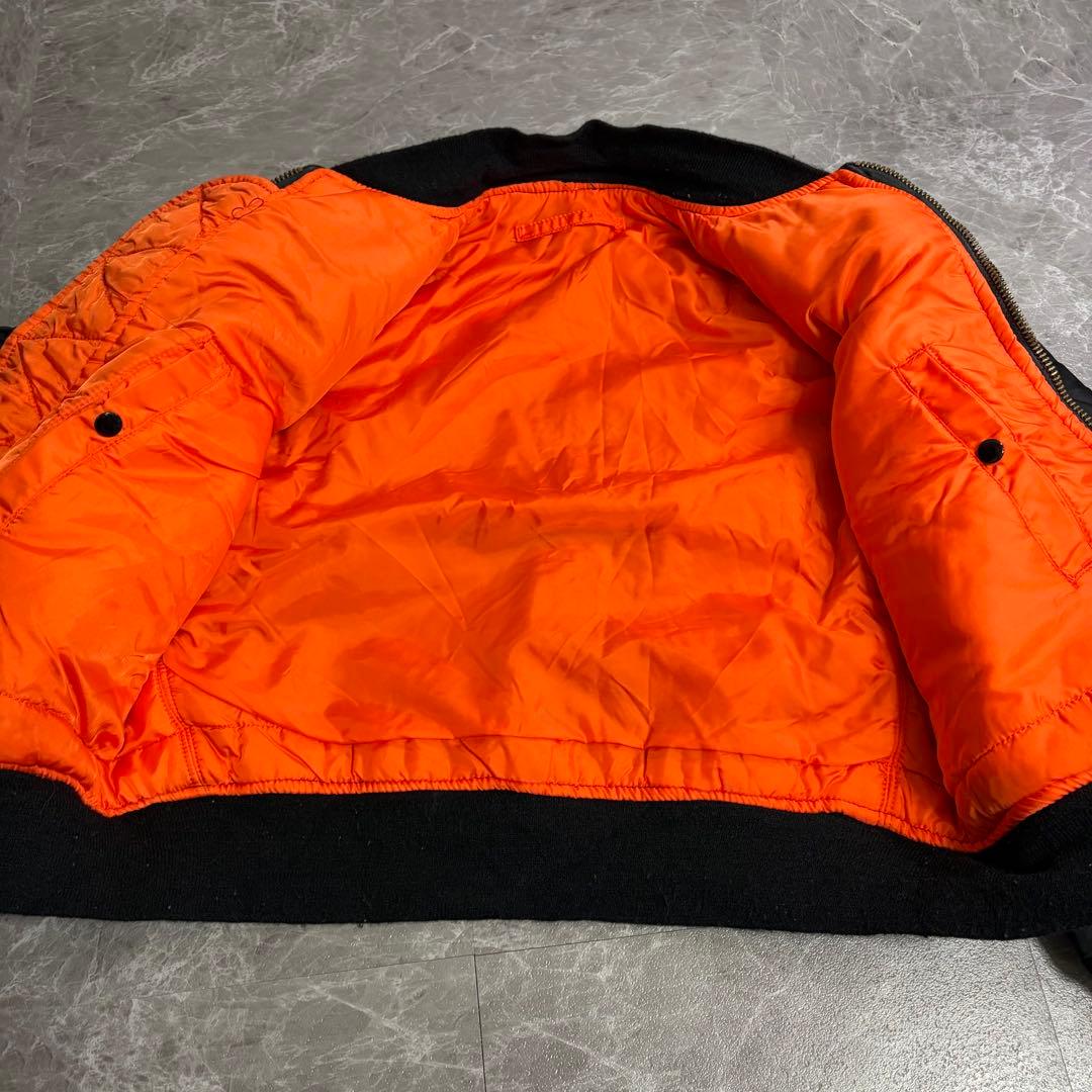 ALPHA VINTAGE MA-1 USA製　ブラック　フライトジャケット