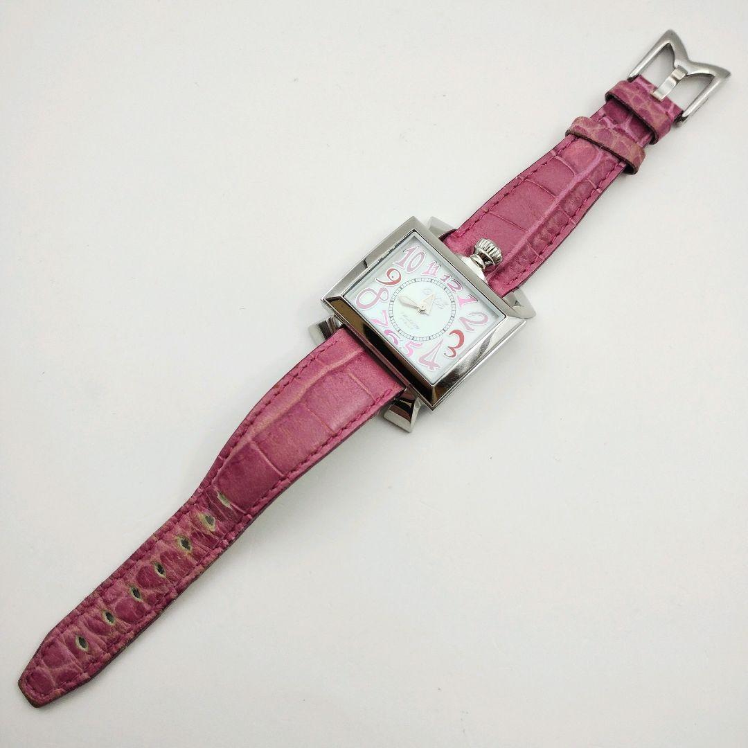 良品＆希少 ガガミラノ レディース 腕時計 ナポレオーネ ピンクベルト