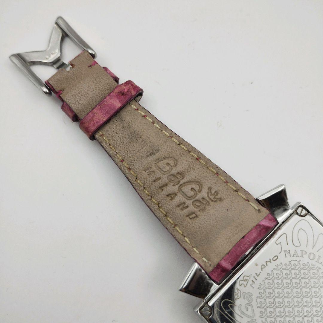 良品＆希少 ガガミラノ レディース 腕時計 ナポレオーネ ピンクベルト