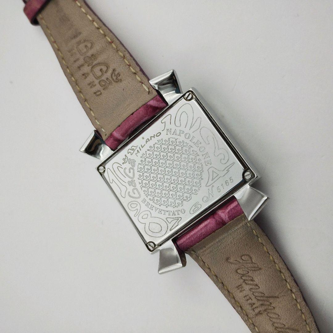 良品＆希少 ガガミラノ レディース 腕時計 ナポレオーネ ピンクベルト