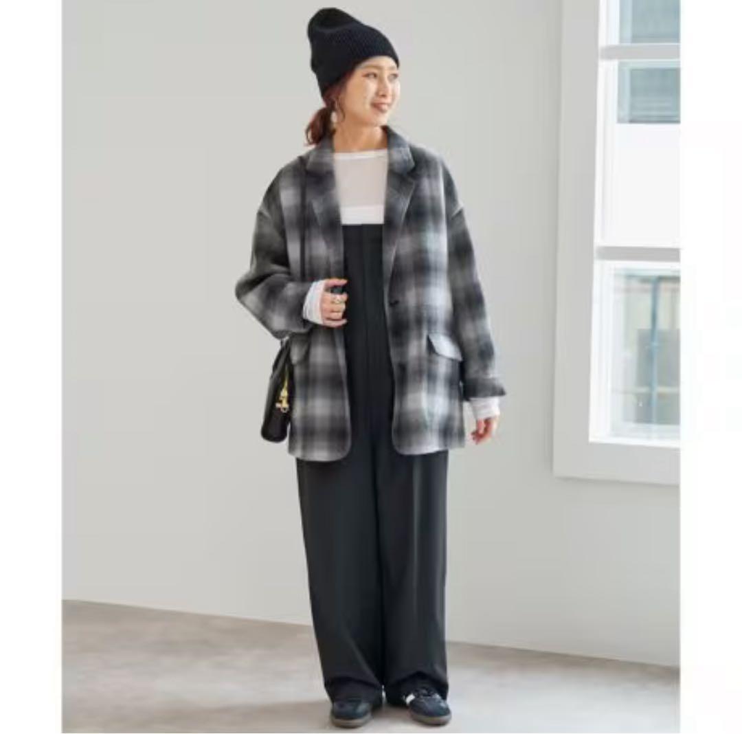 スピック＆スパン　ウールミックスリバージャケット36