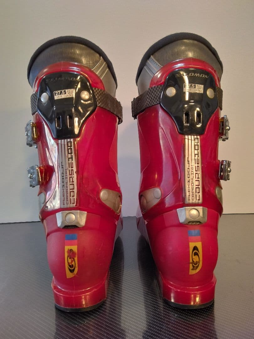 SALOMON スキー靴 赤