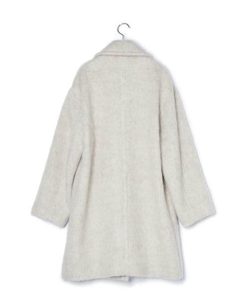 今季【新品タグ付き】 アダムエロペ ウェーブシャギーミドルコート