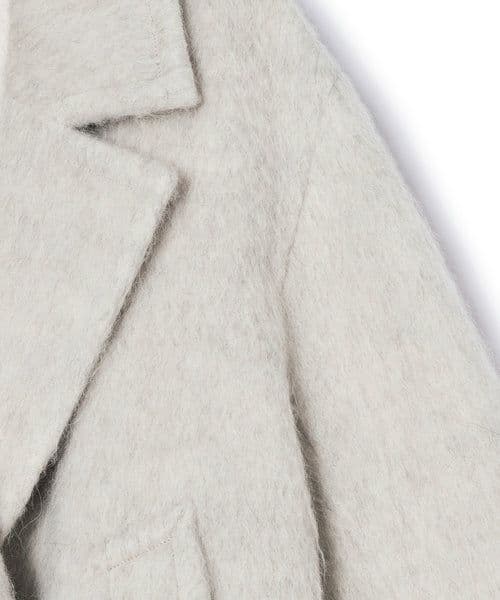 今季【新品タグ付き】 アダムエロペ ウェーブシャギーミドルコート