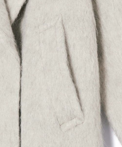 今季【新品タグ付き】 アダムエロペ ウェーブシャギーミドルコート