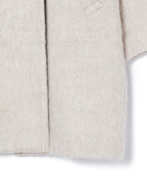 今季【新品タグ付き】 アダムエロペ ウェーブシャギーミドルコート